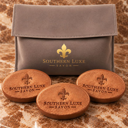 EMBER EMBRACE TUSSAH SILK "COPPER GLOW" GUEST SOAPS - Southern Luxe Savon