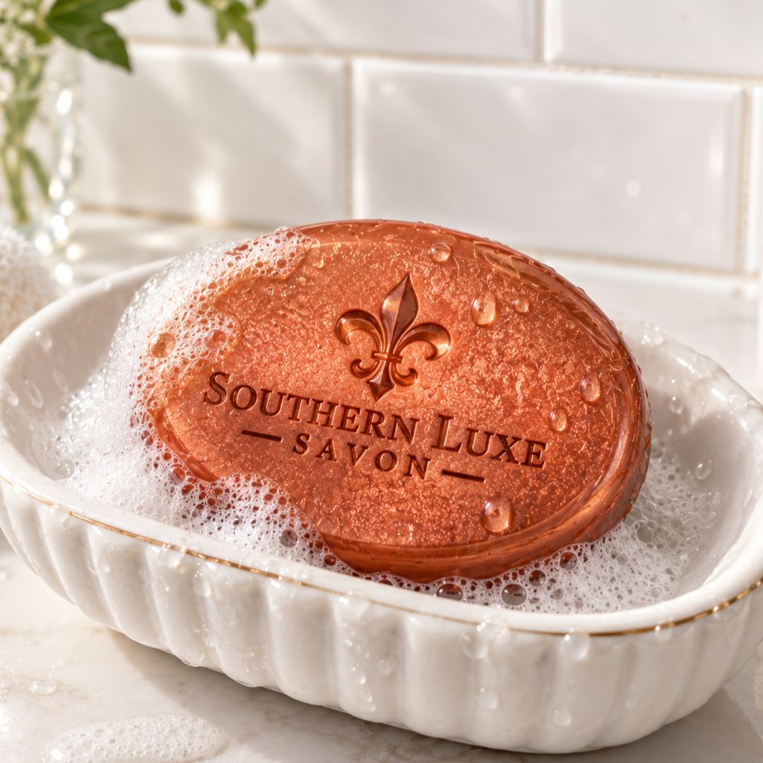 EMBER EMBRACE TUSSAH SILK "COPPER GLOW" GUEST SOAPS - Southern Luxe Savon
