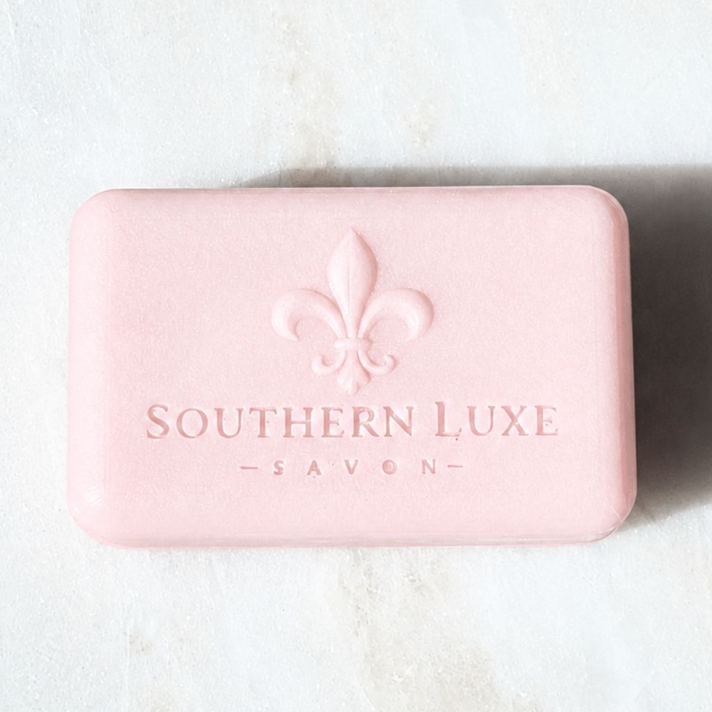 Her Majesty's Garden luxury floral bath bar with raw honey and green tea by Southern Luxe Savon
