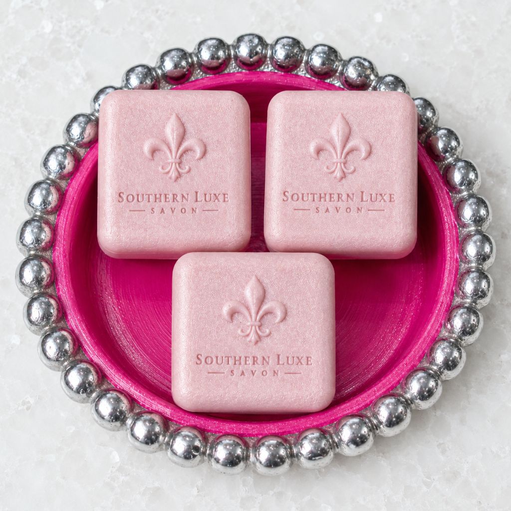 HER MAJESTY'S GARDEN "QUEEN'S TRIO" LAVISH LATHER GUEST SOAPS - Southern Luxe Savon