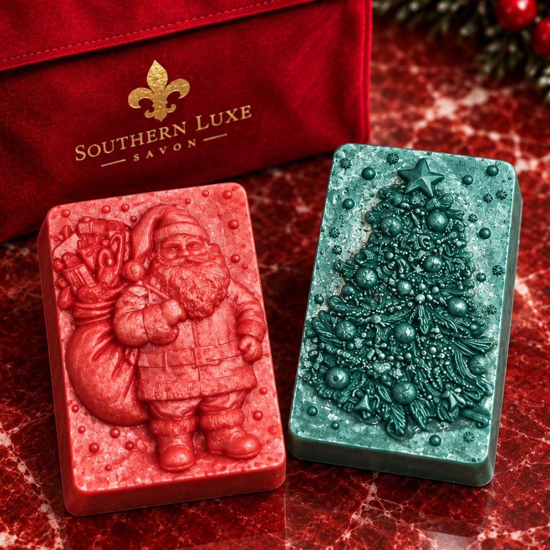 HOME FOR THE HOLIDAYS "CHRISTMAS TRADITIONS" LAVISH LATHER GUEST SOAPS - Southern Luxe Savon