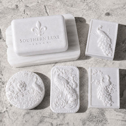 MOONLIT TRYST "MIDNIGHT IN PARIS" TUSSAH SILK GUEST SOAPS - Southern Luxe Savon