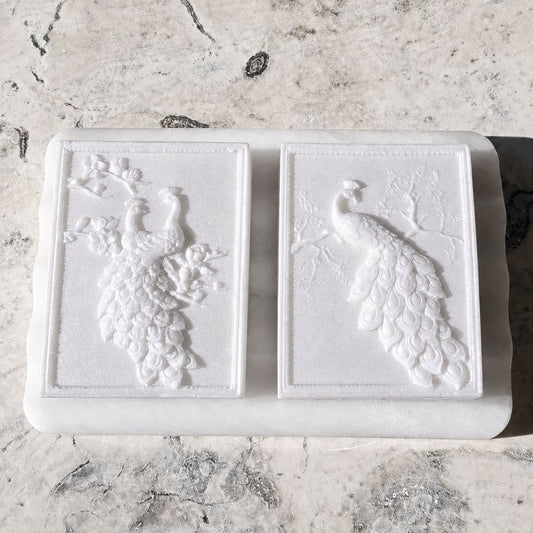 MOONLIT TRYST "MOONLIT WALTZ" TUSSAH SILK GUEST SOAPS - Southern Luxe Savon