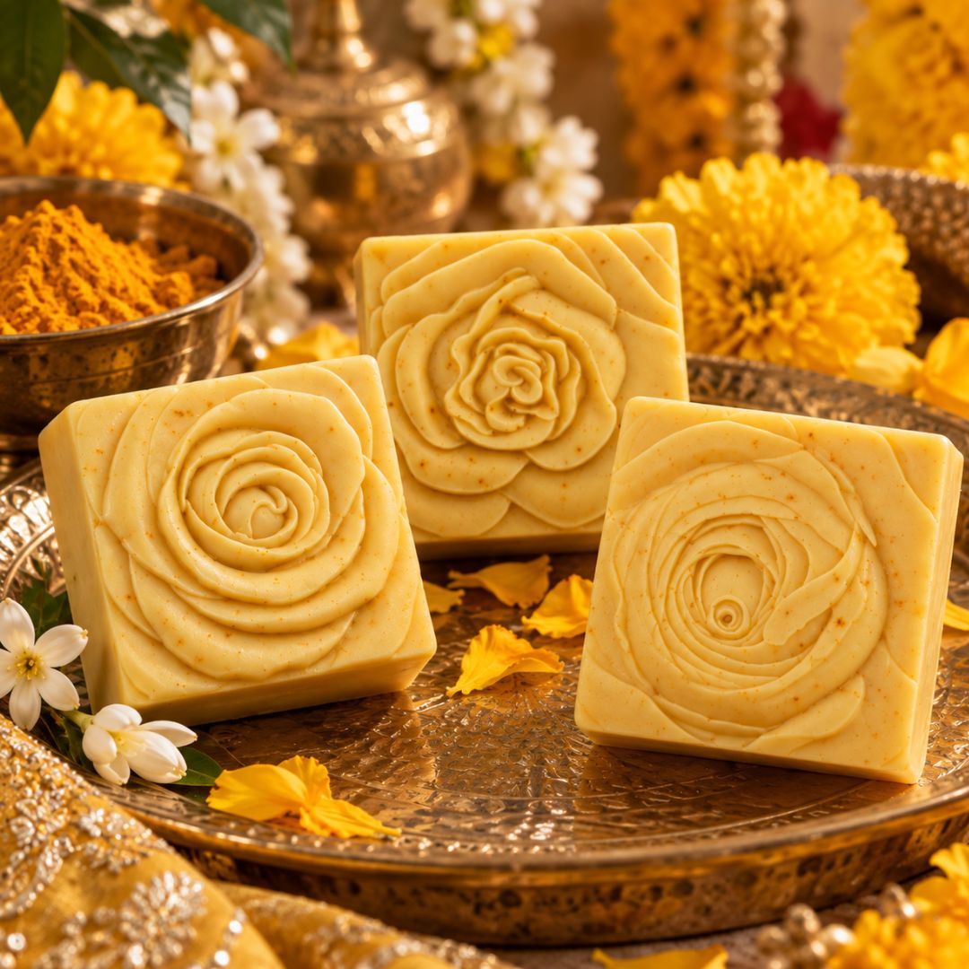 RADIANT BRIDE "BRIDE IN BLOOM" TUSSAH SILK GUEST SOAPS - Southern Luxe Savon