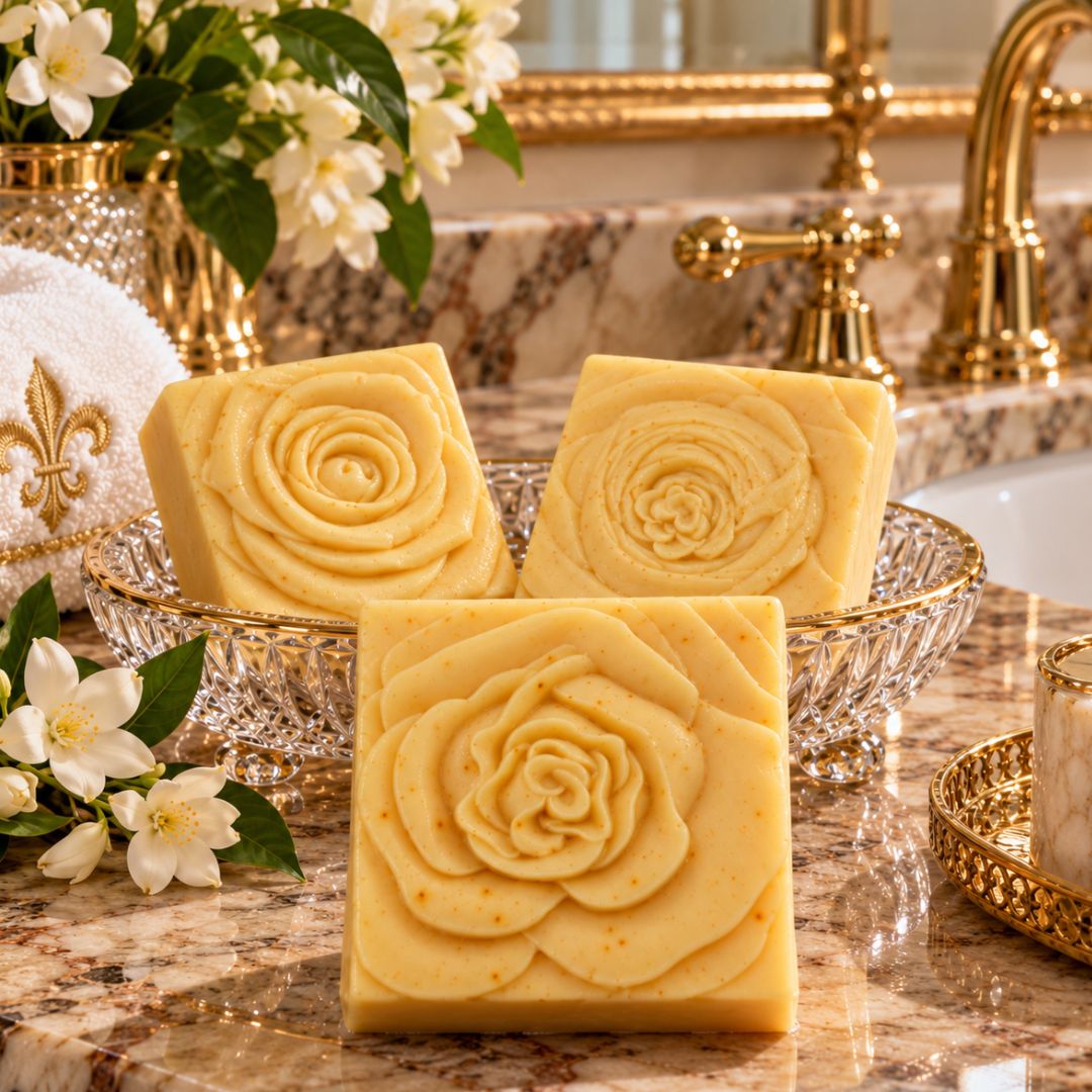 RADIANT BRIDE "BRIDE IN BLOOM" TUSSAH SILK GUEST SOAPS - Southern Luxe Savon