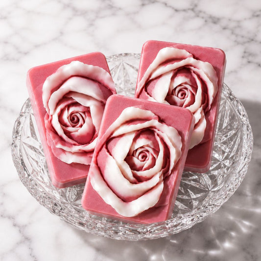 ROSE NOIR SILK GUEST SOAPS