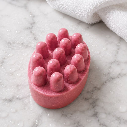 ROSE NOIR SILK "VELVET EMBRACE" TUSSAH SILK MASSAGE BATH BAR - Southern Luxe Savon