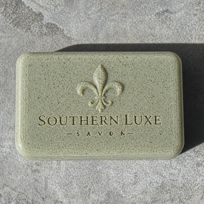 Sovereign Stag natural luxury men's bath bar handcrafted with argan oil, castor oil, and green tea by Southern Luxe Savon