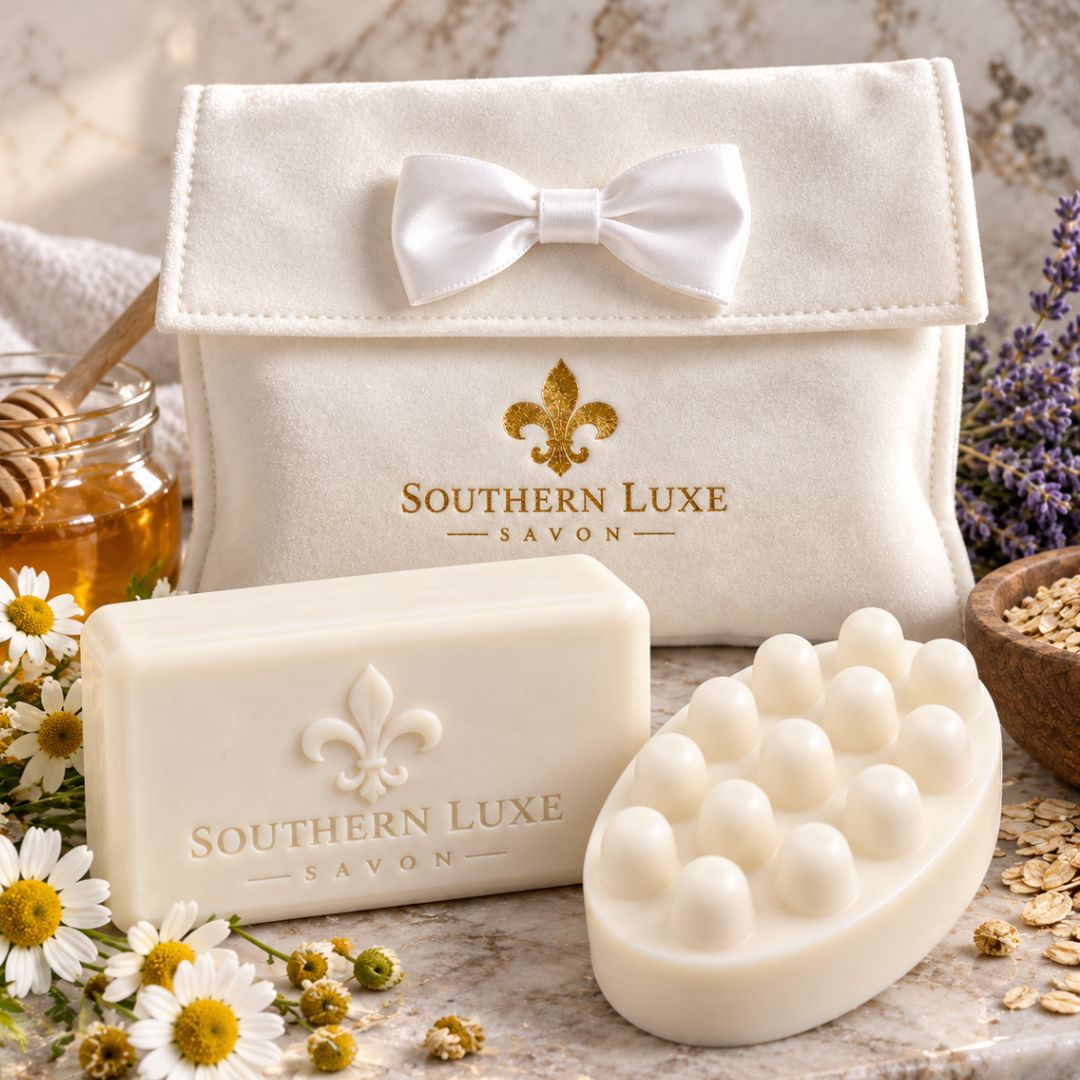 TENDER TOUCH "BABY BARE" SENSITIVE SKIN MASSAGE BAR - Southern Luxe Savon