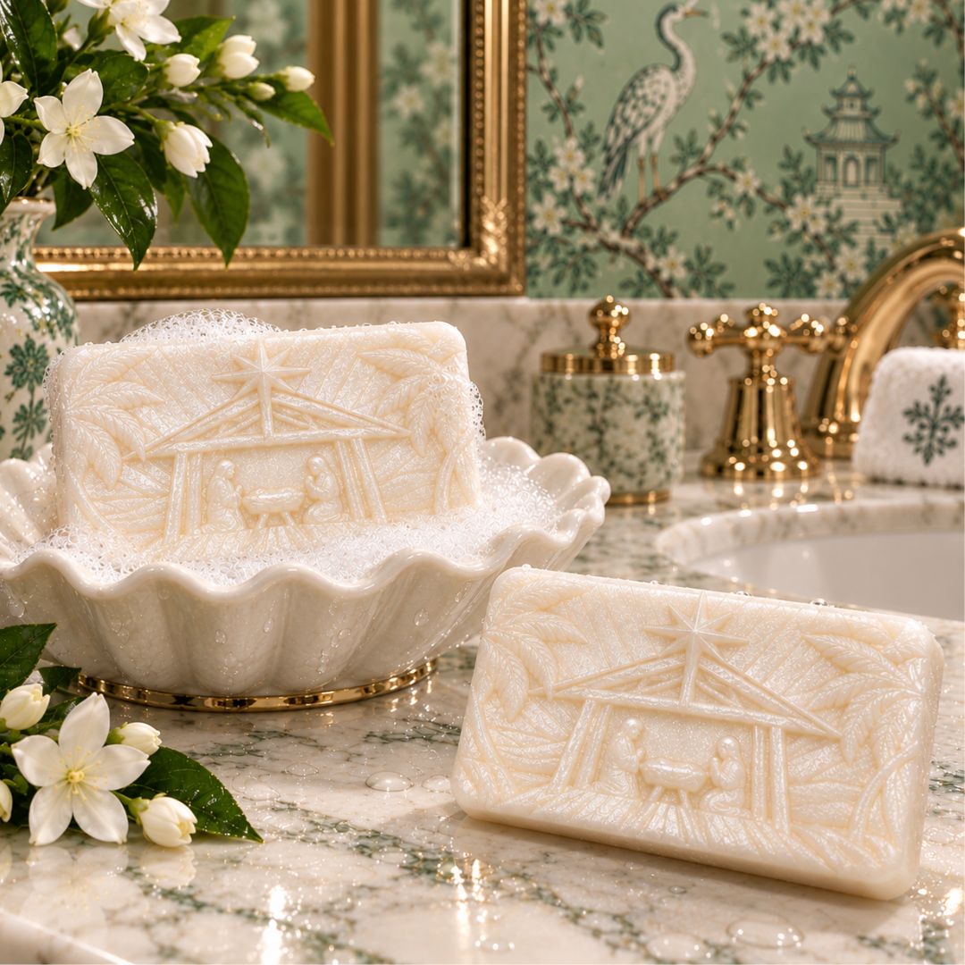 WINTER BOUQUET "SILENT NIGHT" HOLIDAY GUEST SOAP SET - Southern Luxe Savon