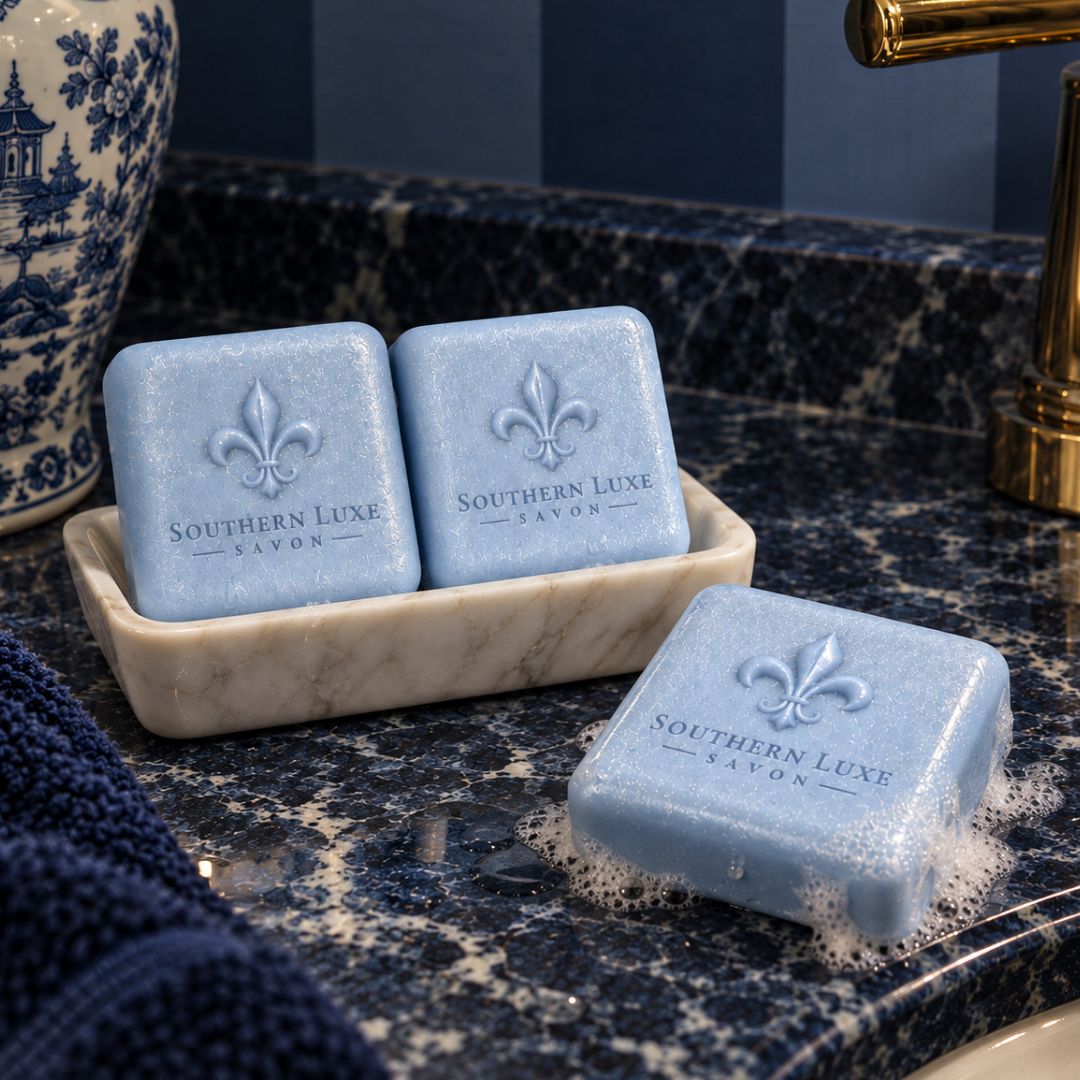 YULETIDE FROST "FROST & FLEUR" GUEST SOAP SET - Southern Luxe Savon