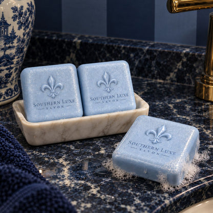 YULETIDE FROST "FROST & FLEUR" GUEST SOAP SET - Southern Luxe Savon