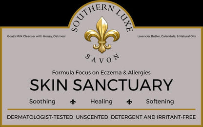 Skin sanctuary luxury facial & bath bar for sensitive skin conditions - Southern Luxe Savon