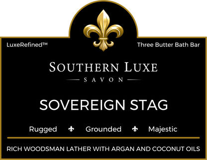 Rugged • Grounded • Majestic. A luxury woodsy blend of neroli, cardamom, oakmoss, and cedar with a rich, creamy lather.